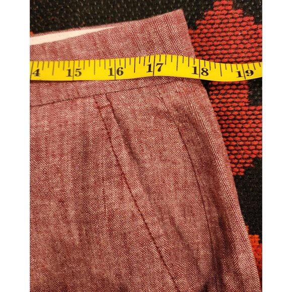 Old Navy Men's Ultimate Slim Built-In Flex Shorts Size 34 Red Herringbone - Picture 4 of 7